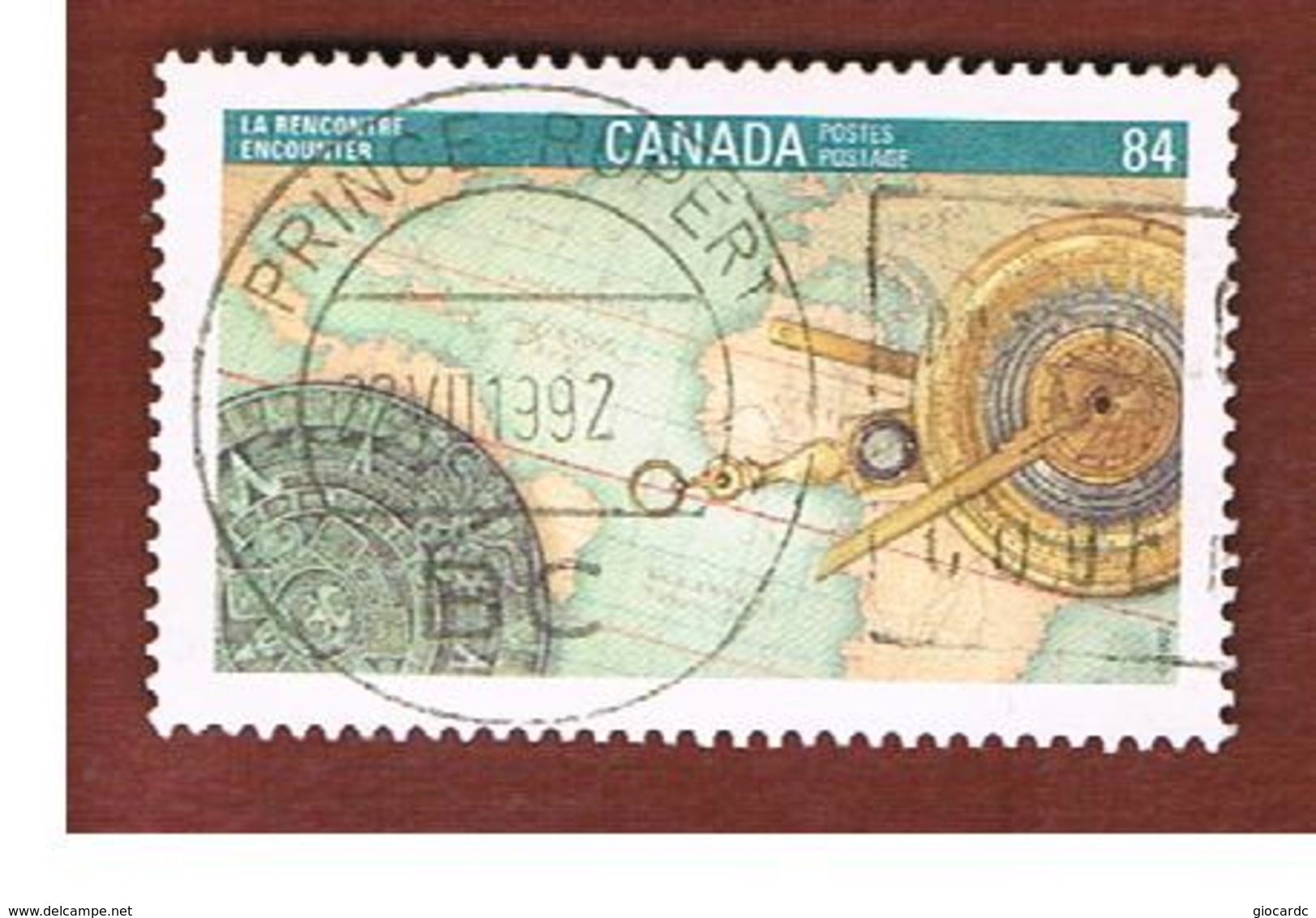 CANADA - SG 1490  - 1992 PHILATELIC EXHIBITION CANADA '92: ENCOUNTER   -  USED - Used Stamps