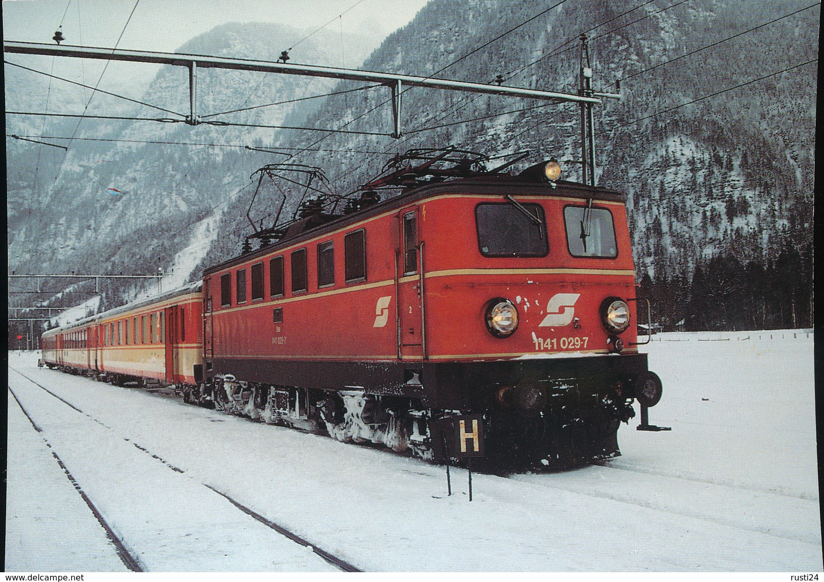 Austrian Federal Railways ( OBB ) , Electric   Locomotive For Multiple Purpose 1141 029-7 - Eisenbahnen