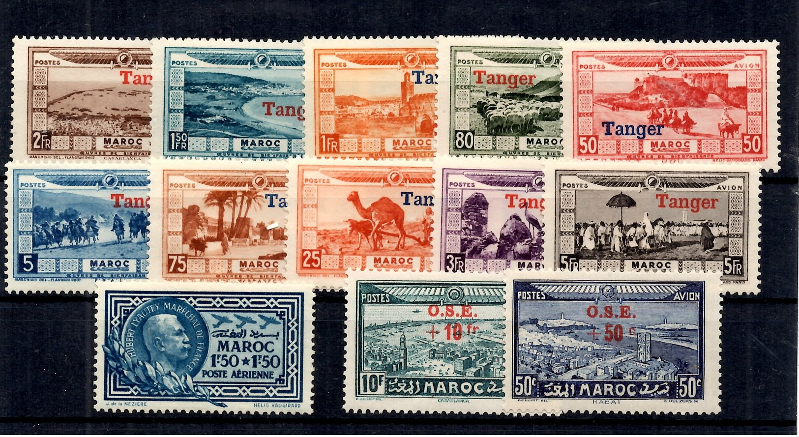 Maroc Poste Aérienne YT N° 22/31 Et 40/42 Neufs ** MNH. TB. A Saisir! - Poste Aérienne