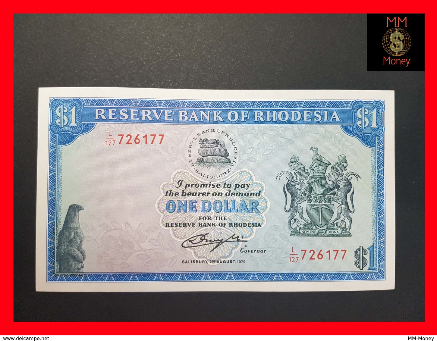 Rhodesia  1 $ 2.8.1979  P. 38 UNC - Rhodésie