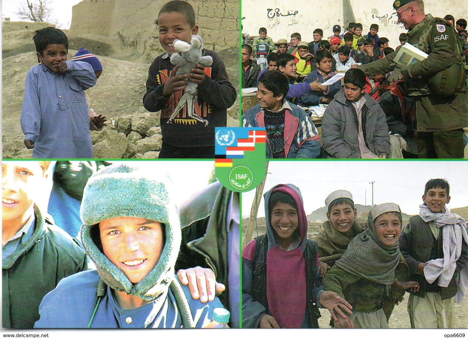 NATO-Einsatz BUNDESWEHR ISAF AFGHANISTAN Feldpostkarte "Kabuls Kinder Lachen Wieder", Ungebraucht - Altri & Non Classificati