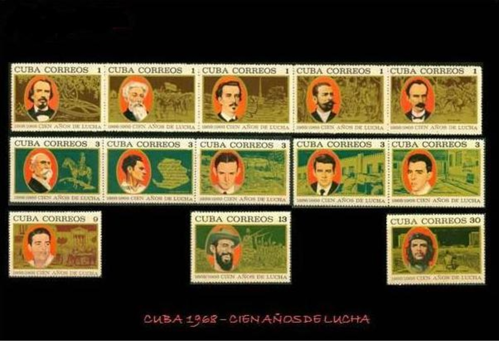 CUBA/KUBA 1968  CENTENARIO DE LA GUERRA DE INDEPENDENCIA - CHE GUEVARA  MNH - Altri & Non Classificati