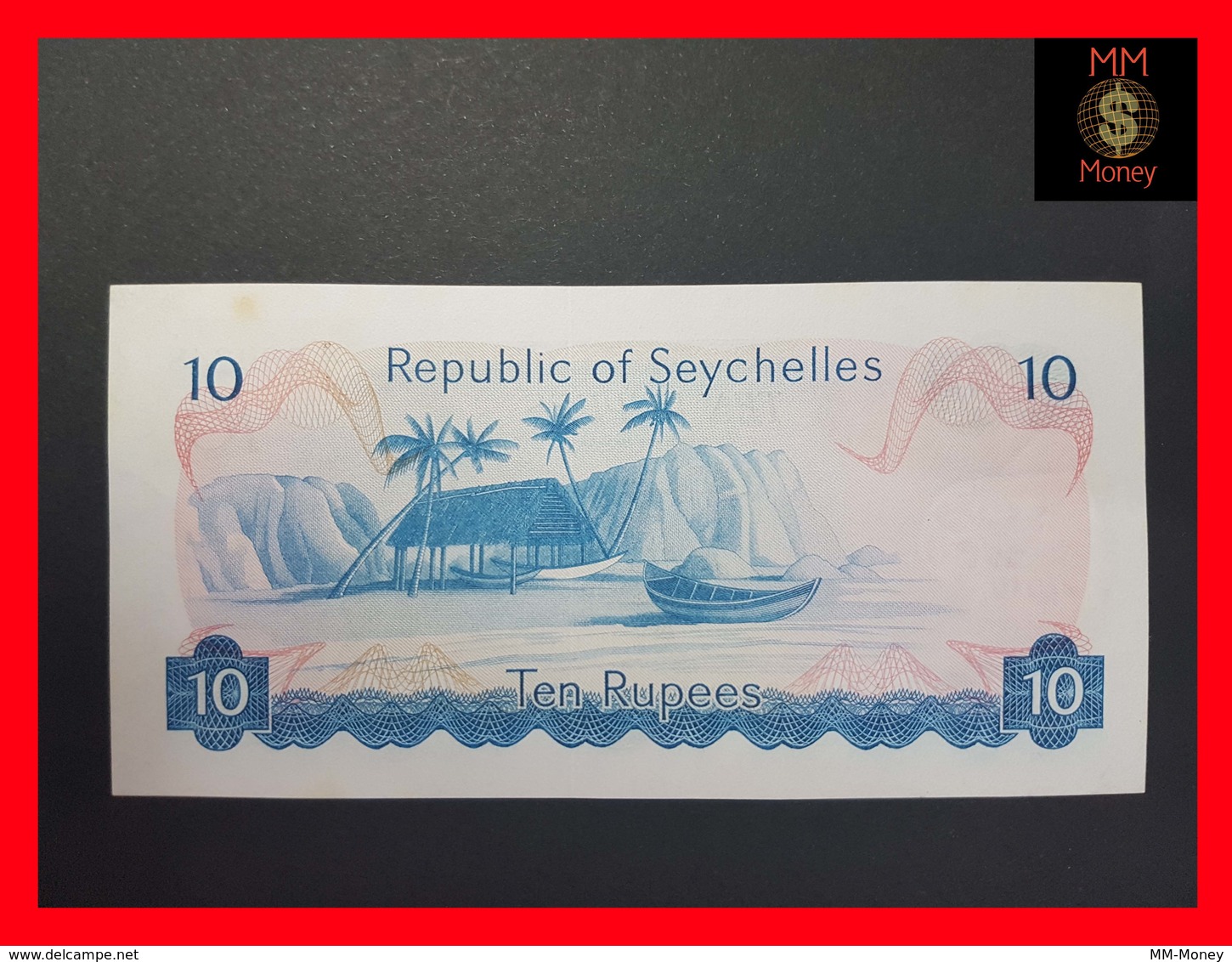 Seychelles  10 Rupees 1976  P. 19   Spots    XF - Seychellen
