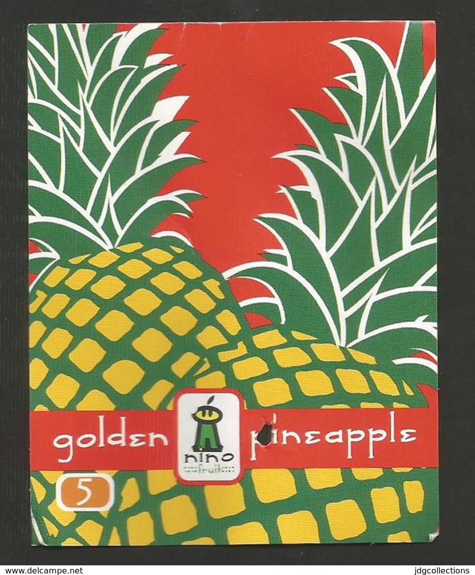 # PINEAPPLE NINO FRUIT GOLDEN 5 (Yellow In Colour) Fruit Tag Balise Etiqueta Anhanger Ananas Pina - Fruits & Vegetables