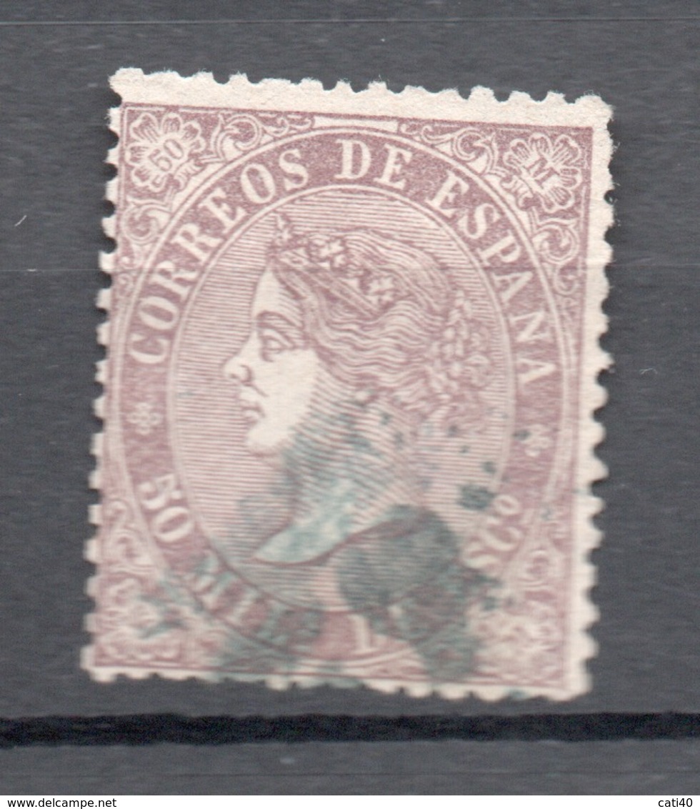 SPAGNA 1868   50 M. - Unused Stamps