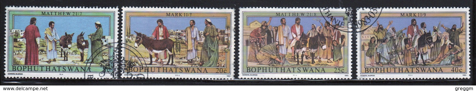 Bophuthatswana Set Of Stamps Celebrating Easter Palm Sunday  From 1983. - Bophuthatswana