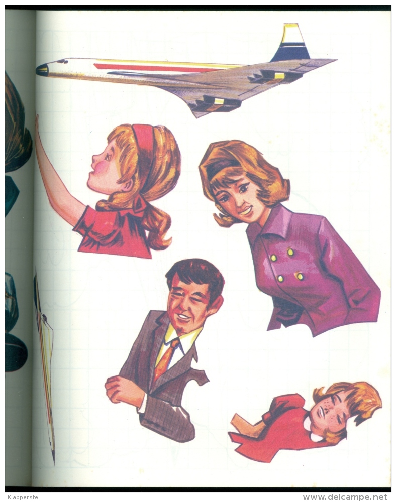 Rare Ancien Livret Publicitaire, GOMI-PUZZLE 1971, Avion Concorde, Jesco, Aérospatiale-Kim, Pelican-Blanc Super état - Publicités