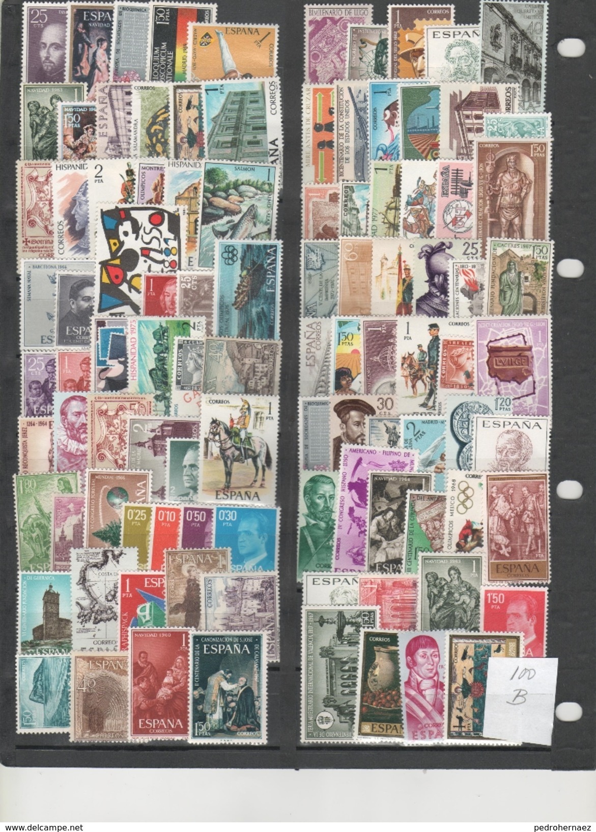 ESPAÑA-Conjunto - 100 Sellos Nuevos Todos Distintos  (según Foto) - Collections (sans Albums)