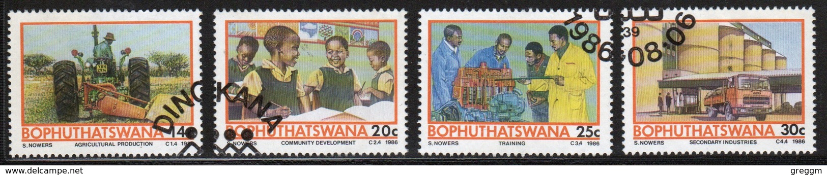 Bophuthatswana Set Of Stamps Celebrating Temisano Development Project  From 1986. - Bophuthatswana