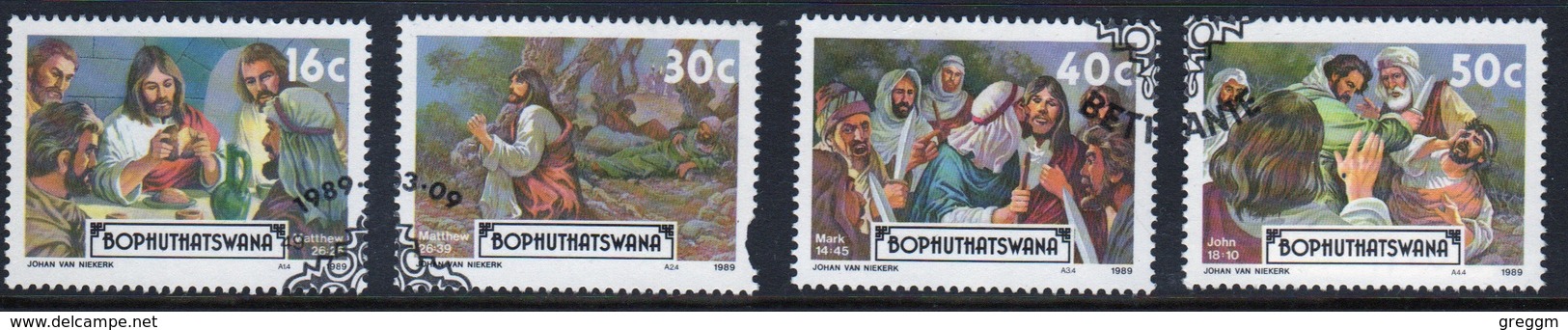 Bophuthatswana Set Of Stamps Celebrating Easter From 1989. - Bophuthatswana