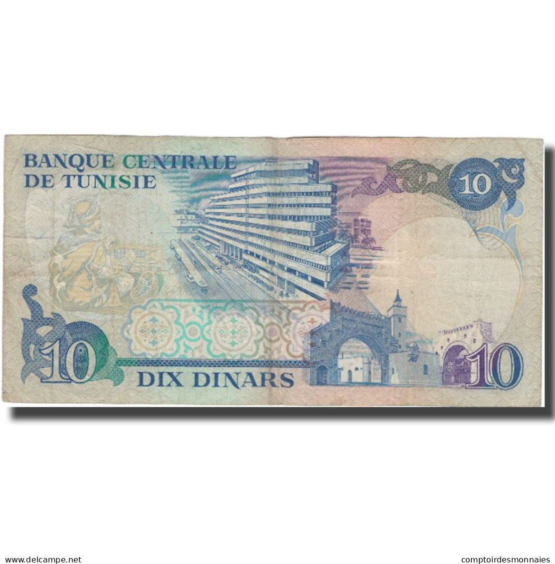 Billet, Tunisie, 10 Dinars, 1983, 1983-11-03, KM:80, TB+ - Tunesien