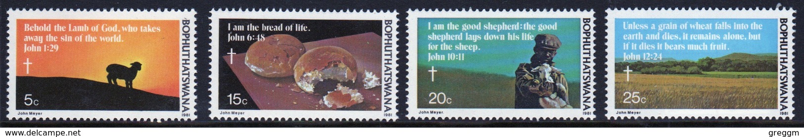 Bophuthatswana Set Of Stamps Celebrating Easter From 1981. - Bophuthatswana