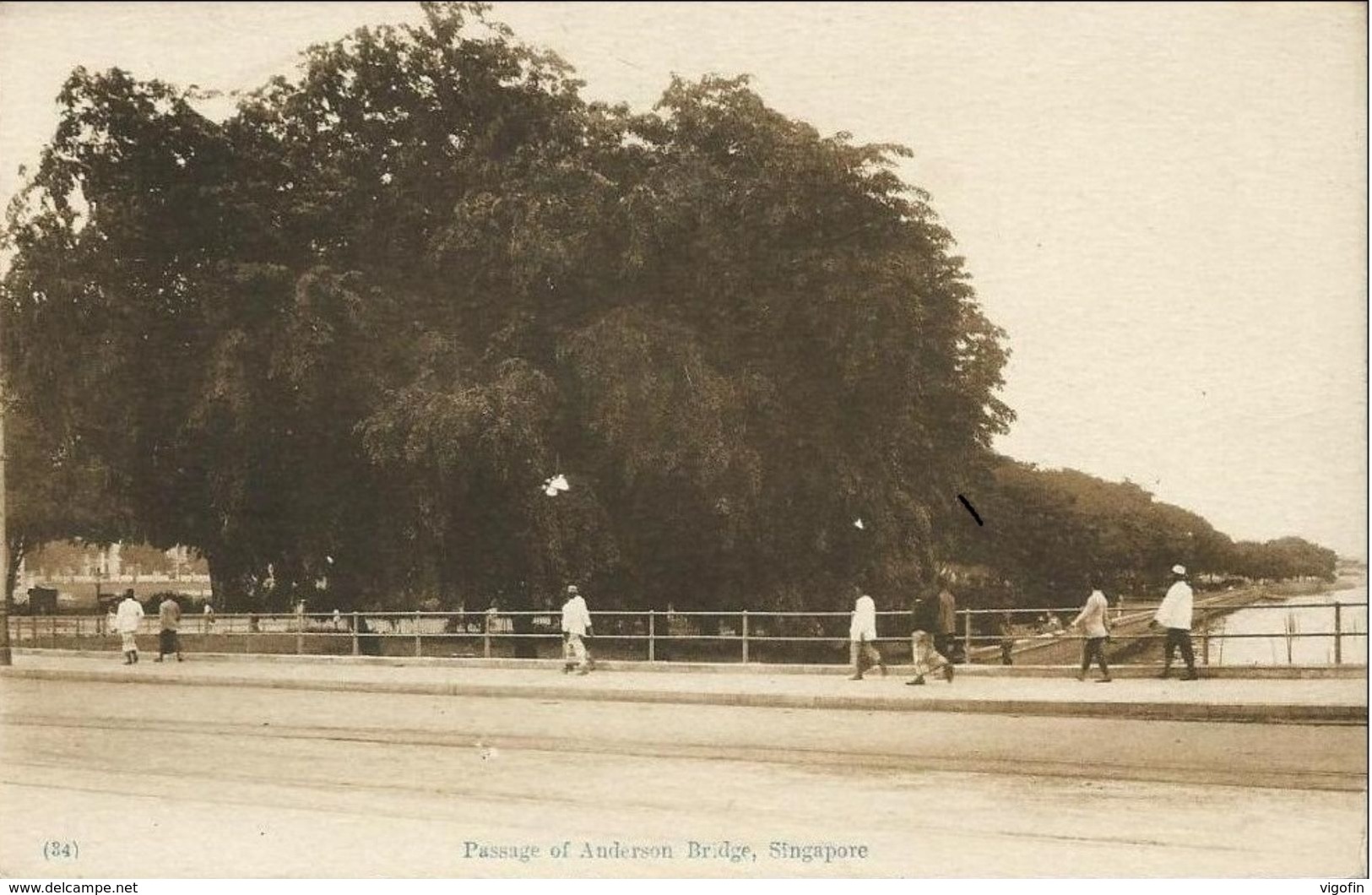 SINGAPORE,Passage Of Andersen Bridge PC REAL FOTO , Uncirculated - Singapour