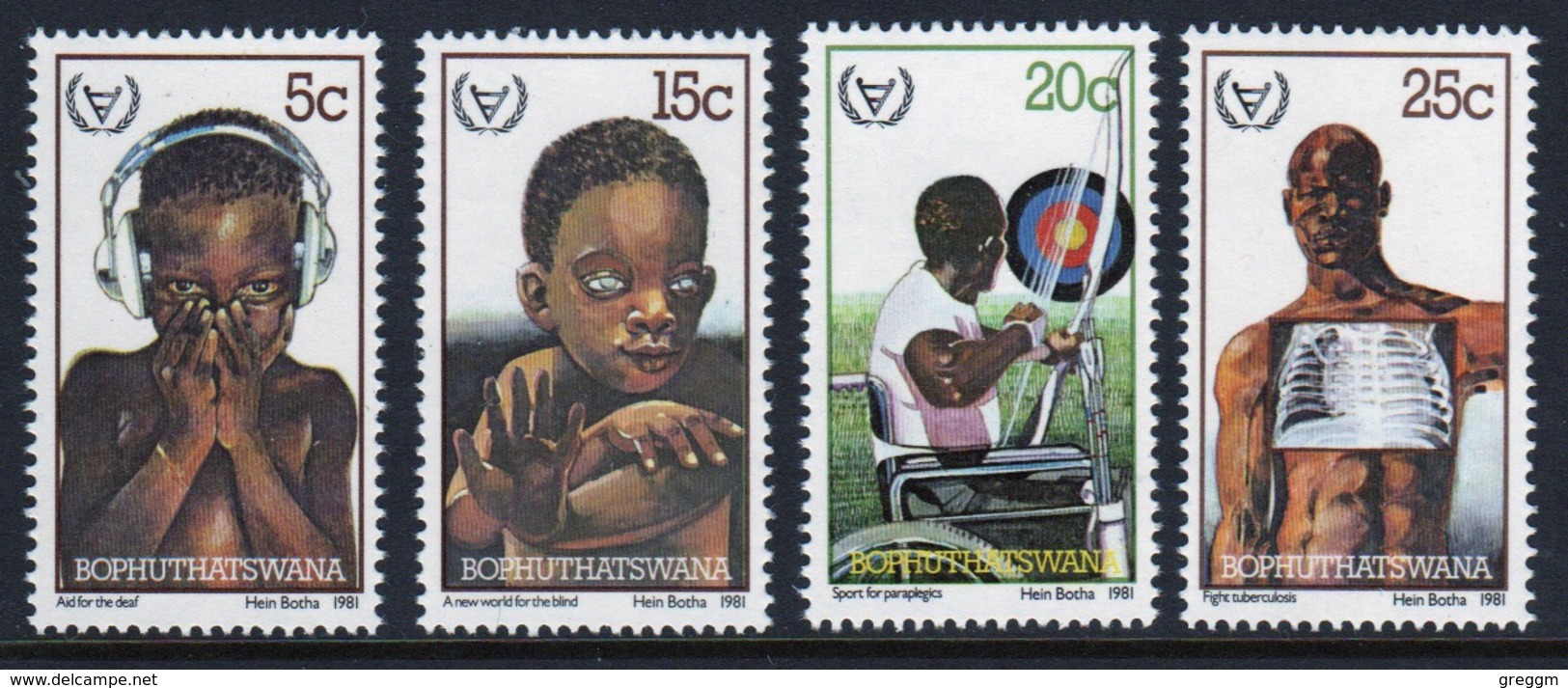 Bophuthatswana Set Of Stamps Celebrating International Year Of The Disabled  From 1981. - Bophuthatswana