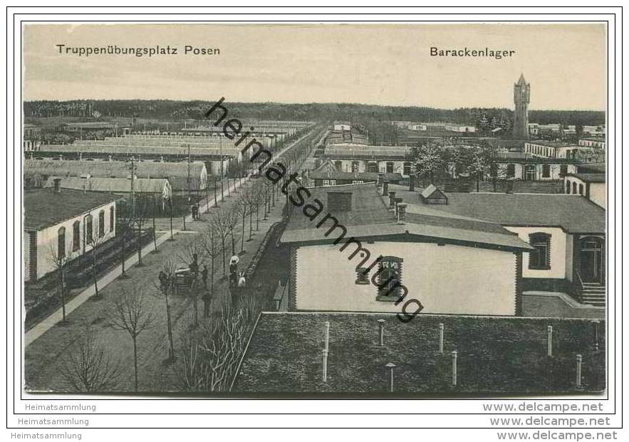 POSE59Posen - Truppenübungsplatz - Barackenlager Ca. 1910 - Posen