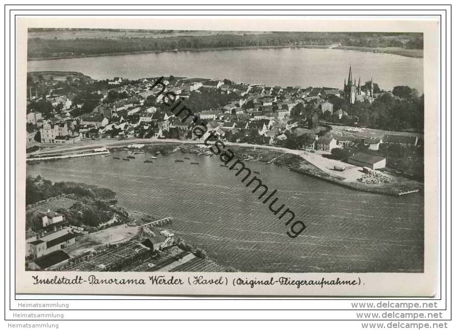 Werder - Fliegeraufnahme - Foto-AK Ca. 1935 - Werder