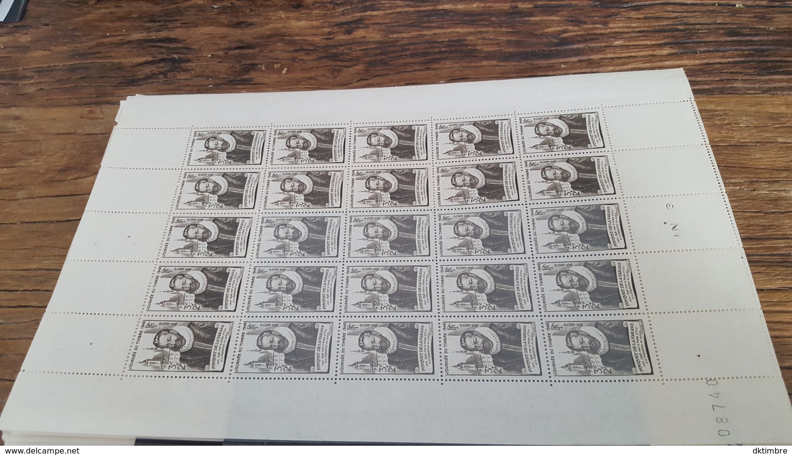 LOT 410558 TIMBRE DE FRANCE NEUF** N°754 VALEUR 20 EUROS FEUILLE BLOC - Fogli Completi