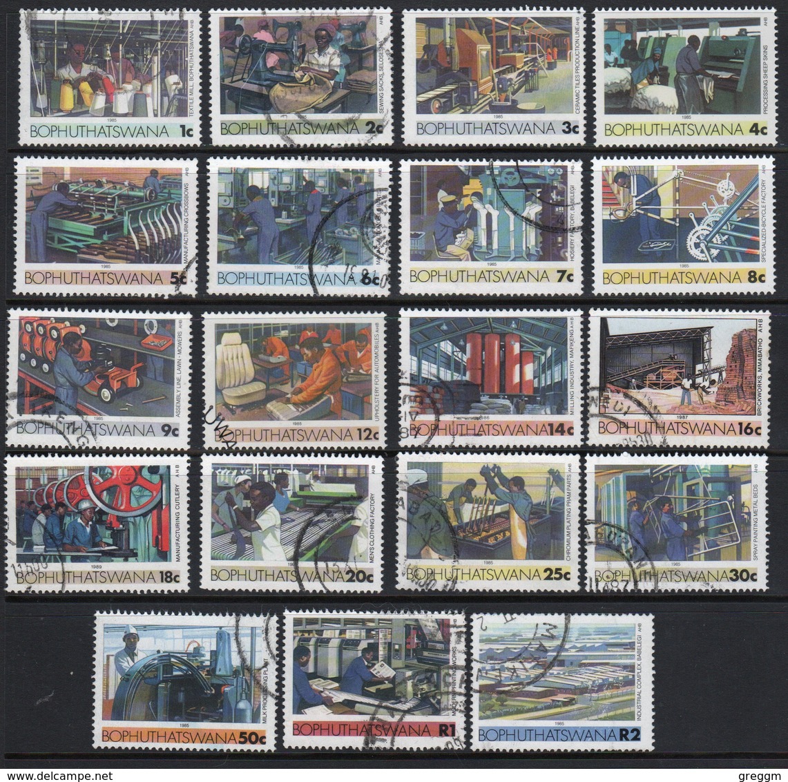 Bophuthatswana Selection Of Stamps Which Are Part Of The Set  From 1984. - Bophuthatswana