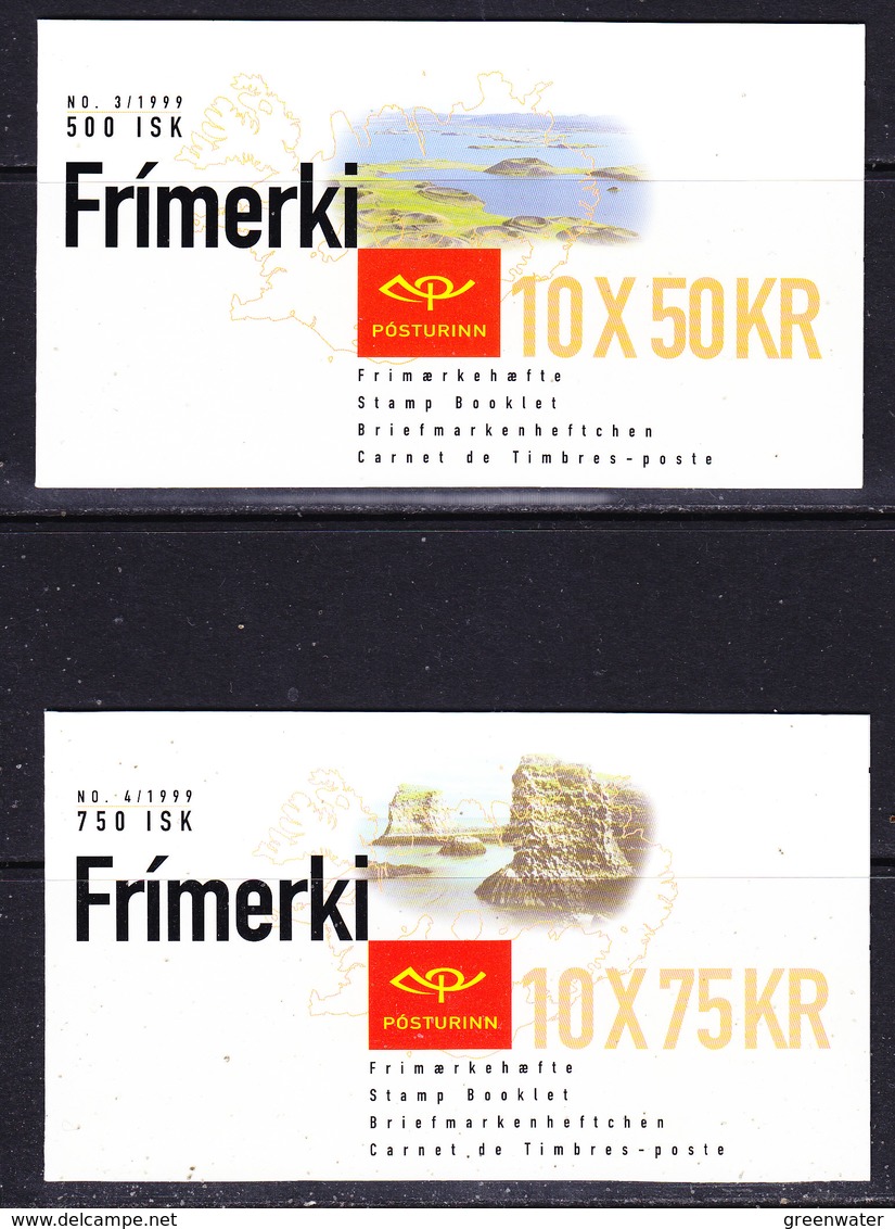 Europa Cept 1999 Iceland 2 Booklets ** Mnh (40057) - 1999