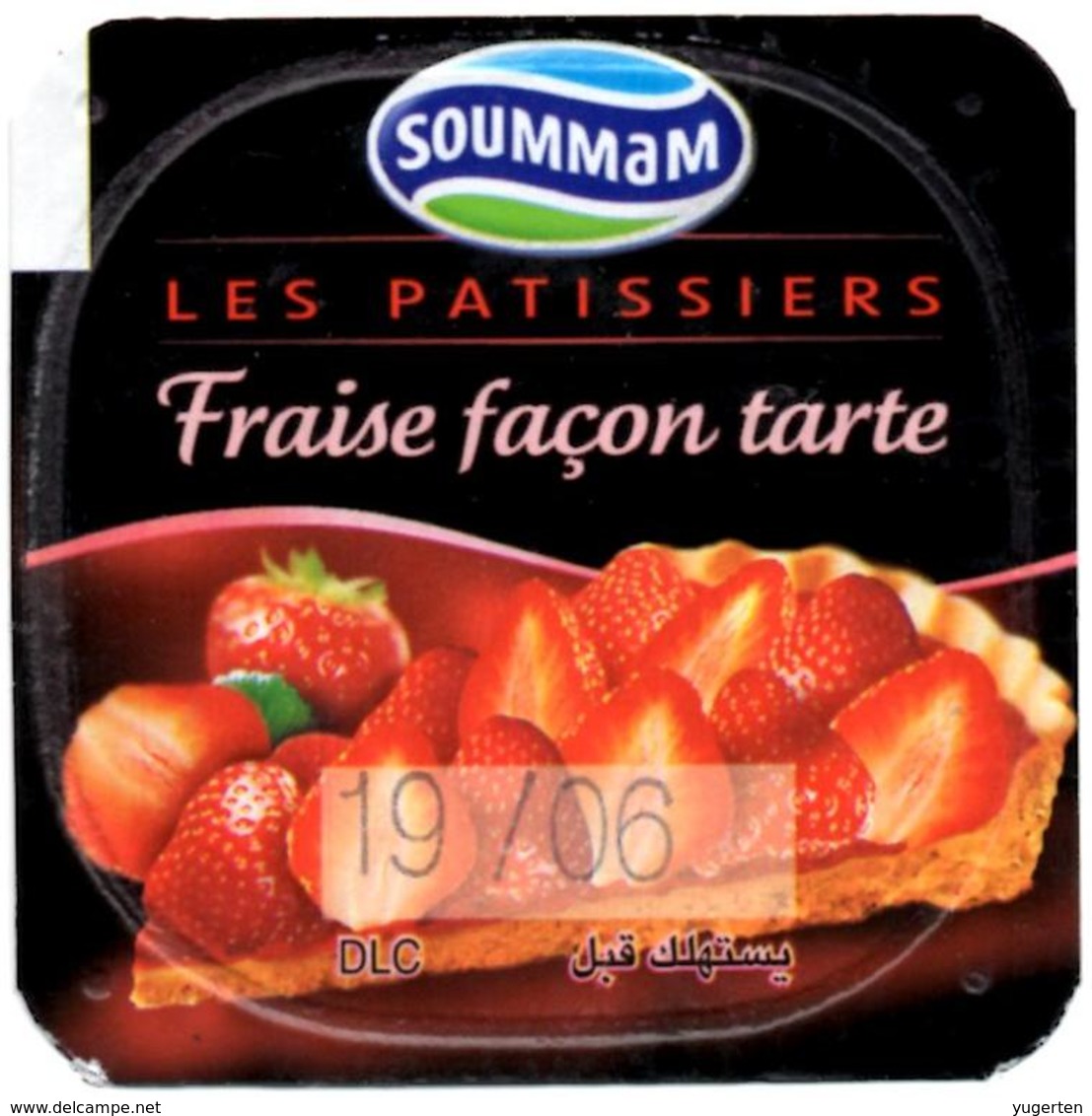 Opercule Cover Yaourt Yogurt " Soummam " Les Patissiers Fraise Strawberry Yoghurt Yoghourt Yahourt Yogourt - Opercules De Lait