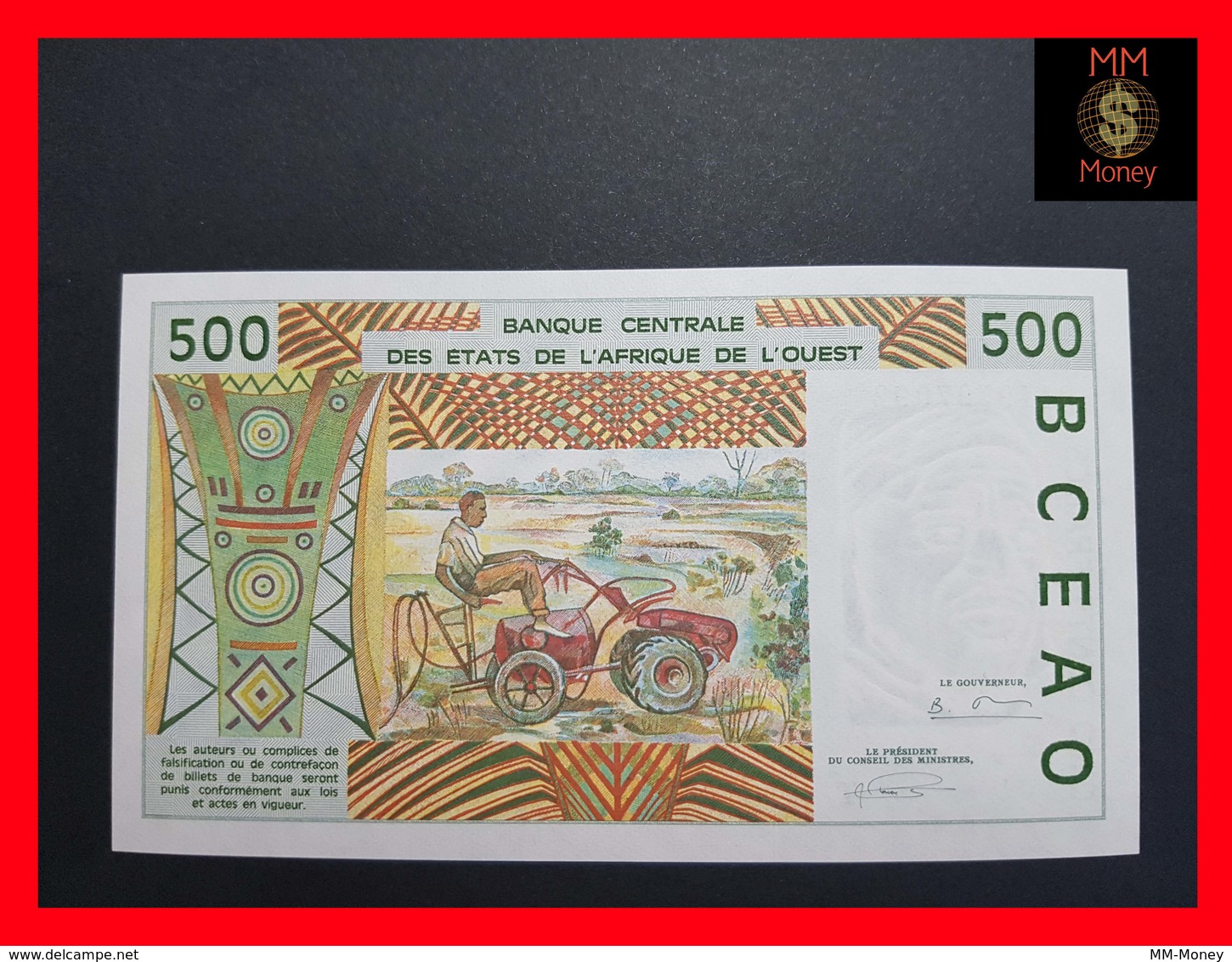 Togo  500 Francs  1994  WAS  P. 810 T  UNC - Togo