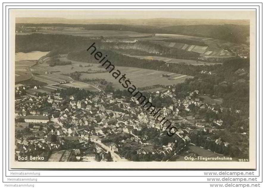 Bad Berka - Fliegeraufnahme - Foto-AK 30er Jahre - Bad Berka