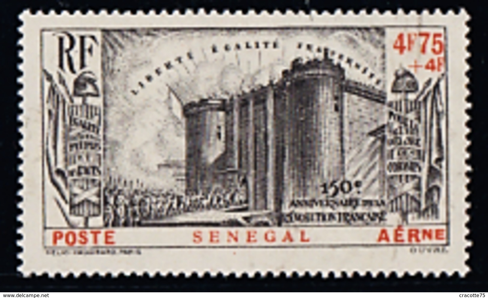 SENEGAL - N°PA  28**- 150e ANNIVERSAIRE DE LA REVOLUTION FRANCAISE - LUXE. - Luftpost