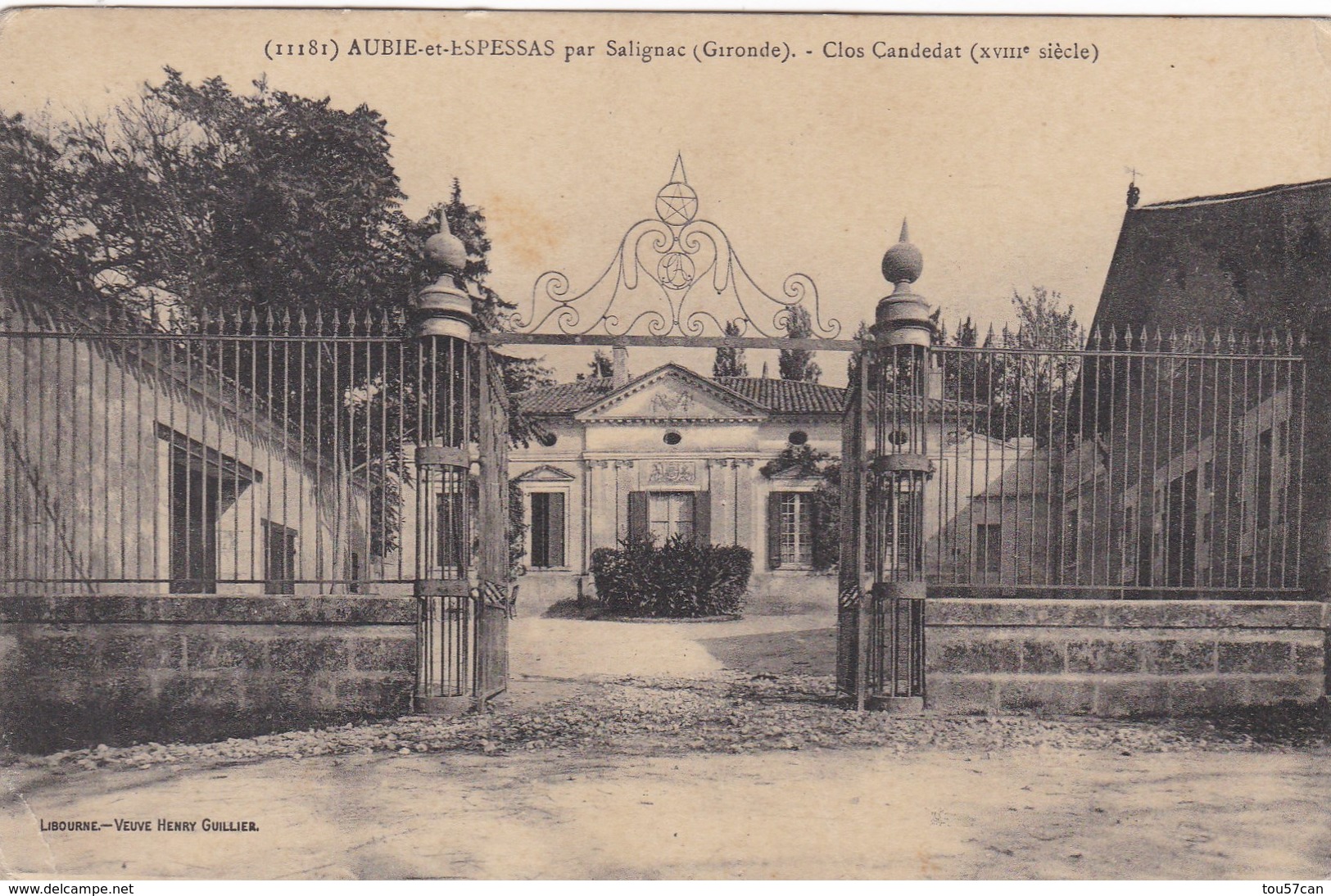 AUBIE ET ESPESSAS - GIRONDE -  (33)  -  RARE CPA. - Autres & Non Classés