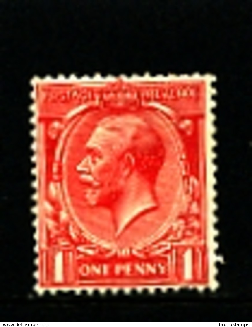 GREAT BRITAIN - 1912  KGV  1d  RED  WMK ROYAL CYPHER  MINT NH  SG 357 - Neufs