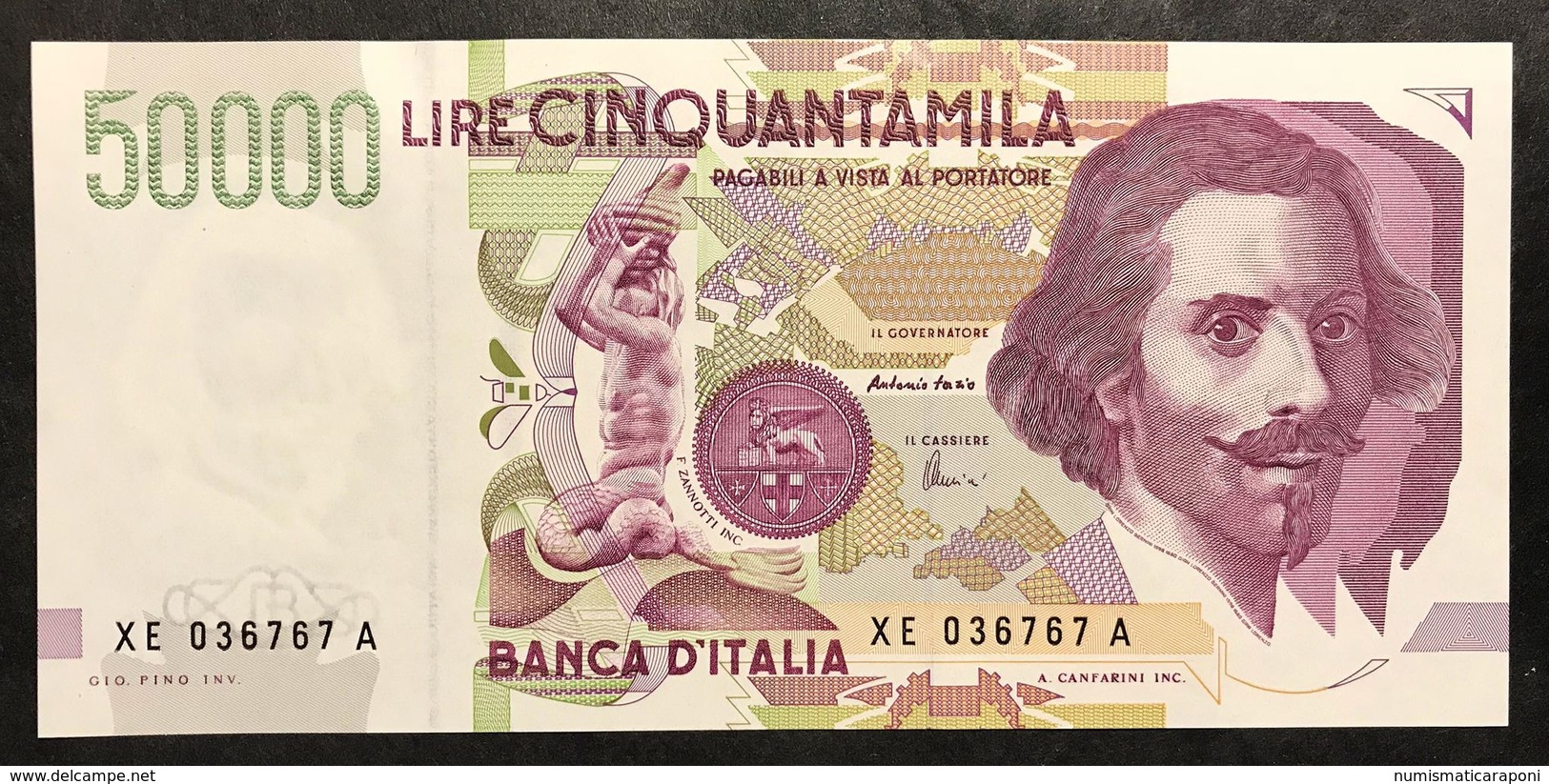 50000 LIRE BERNINI II° TIPO SERIE Sostitutiva XE 1999 Q.fds   LOTTO 2235 - 50000 Lire