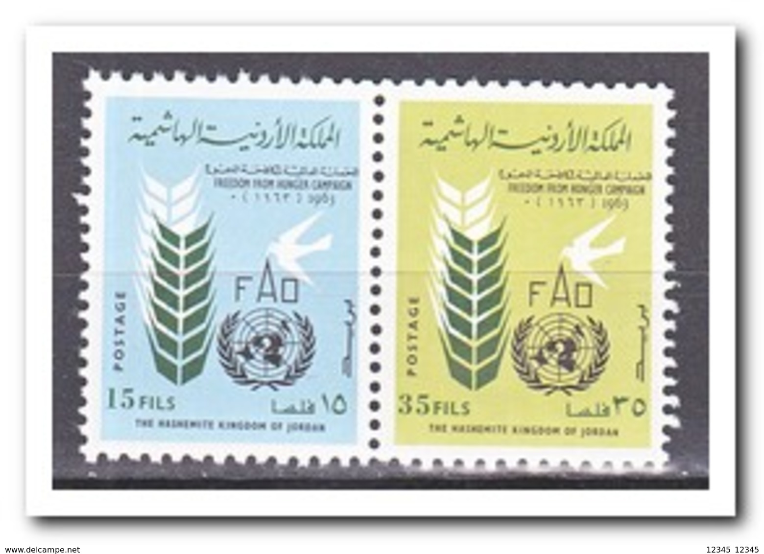 Jordanië 1963, Postfris MNH, Fight Against Hunger - Jordanië