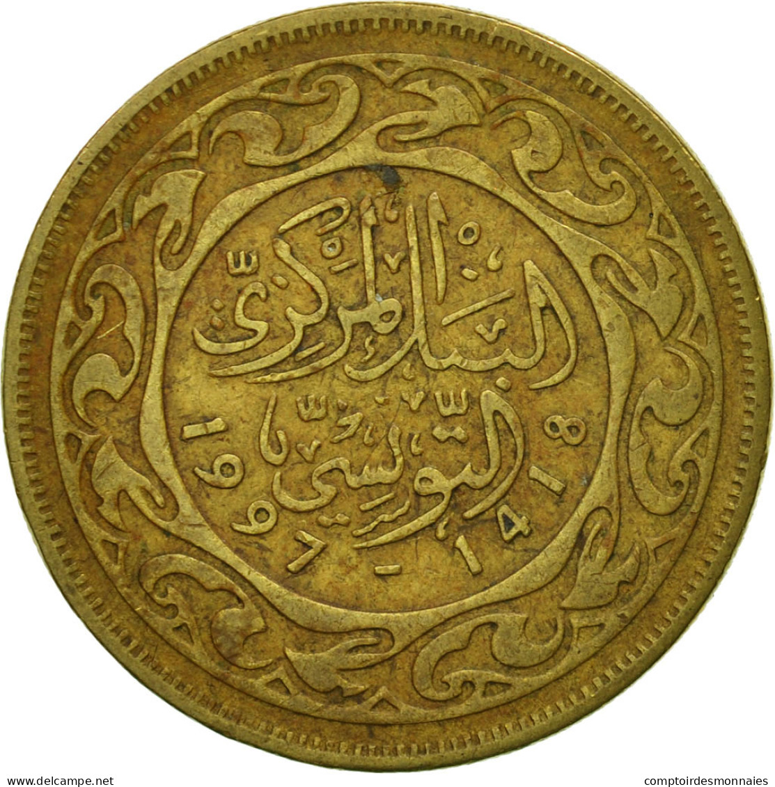 Monnaie, Tunisie, 50 Millim, 1997, Paris, TB+, Laiton, KM:308 - Tunisie