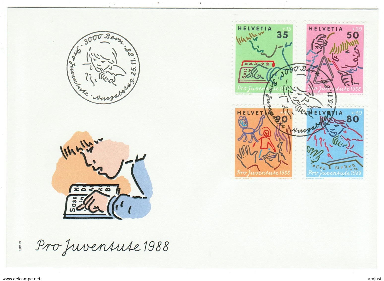 Suisse // Pro- Juventute / FDC / Lettre 1er Jour Série 1988 - Lettres & Documents