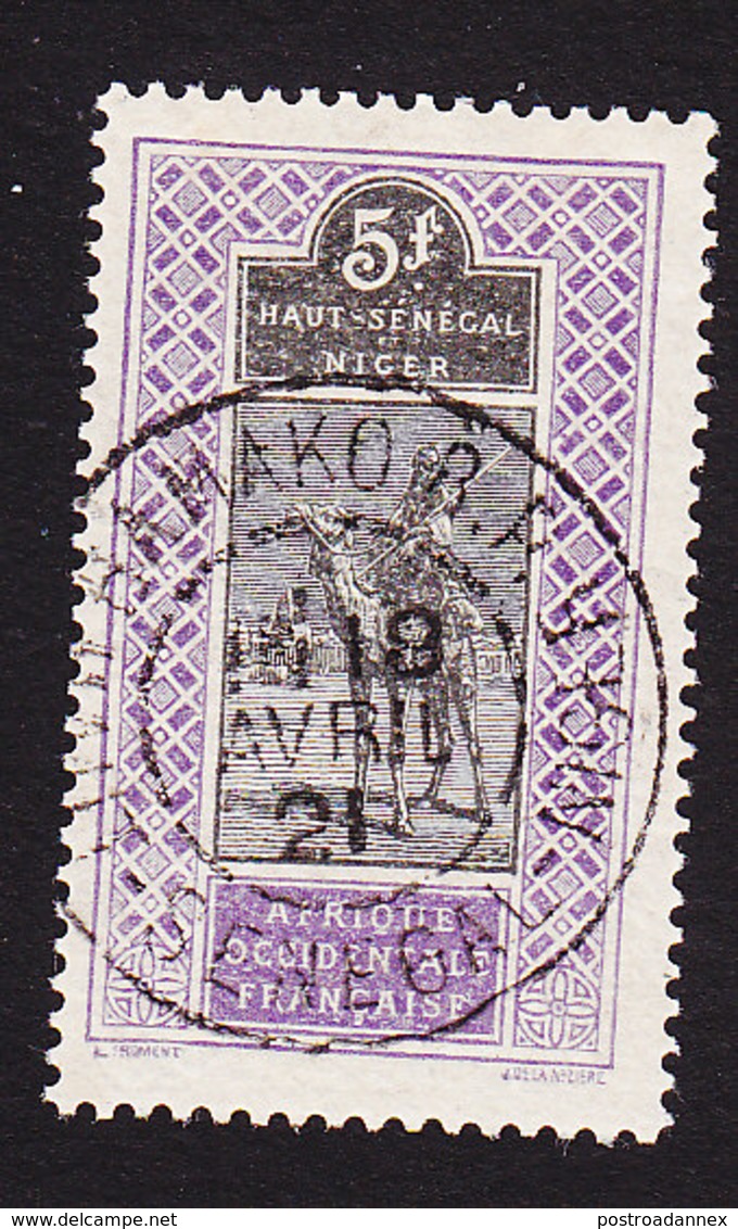 Upper Senegal And Niger, Scott #34, Used, Camel With Rider, Issued 1914 - Used Stamps