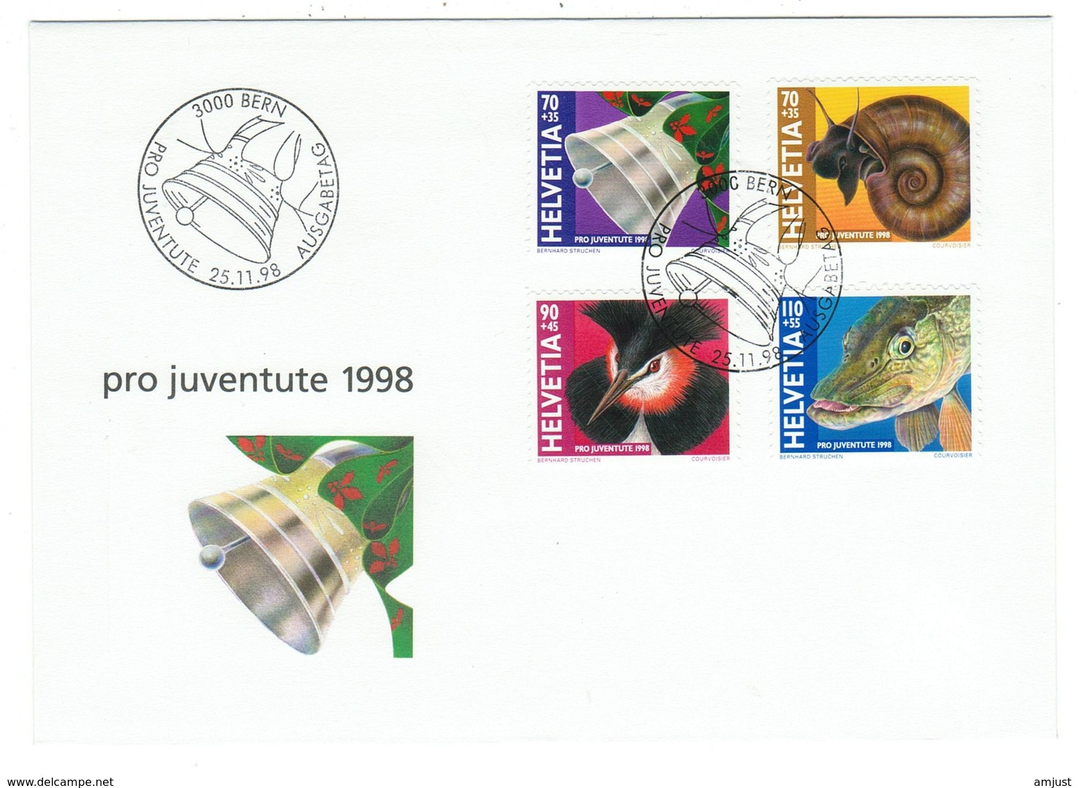 Suisse // Pro- Juventute / FDC / Lettre 1er Jour Série 1998 - Lettres & Documents