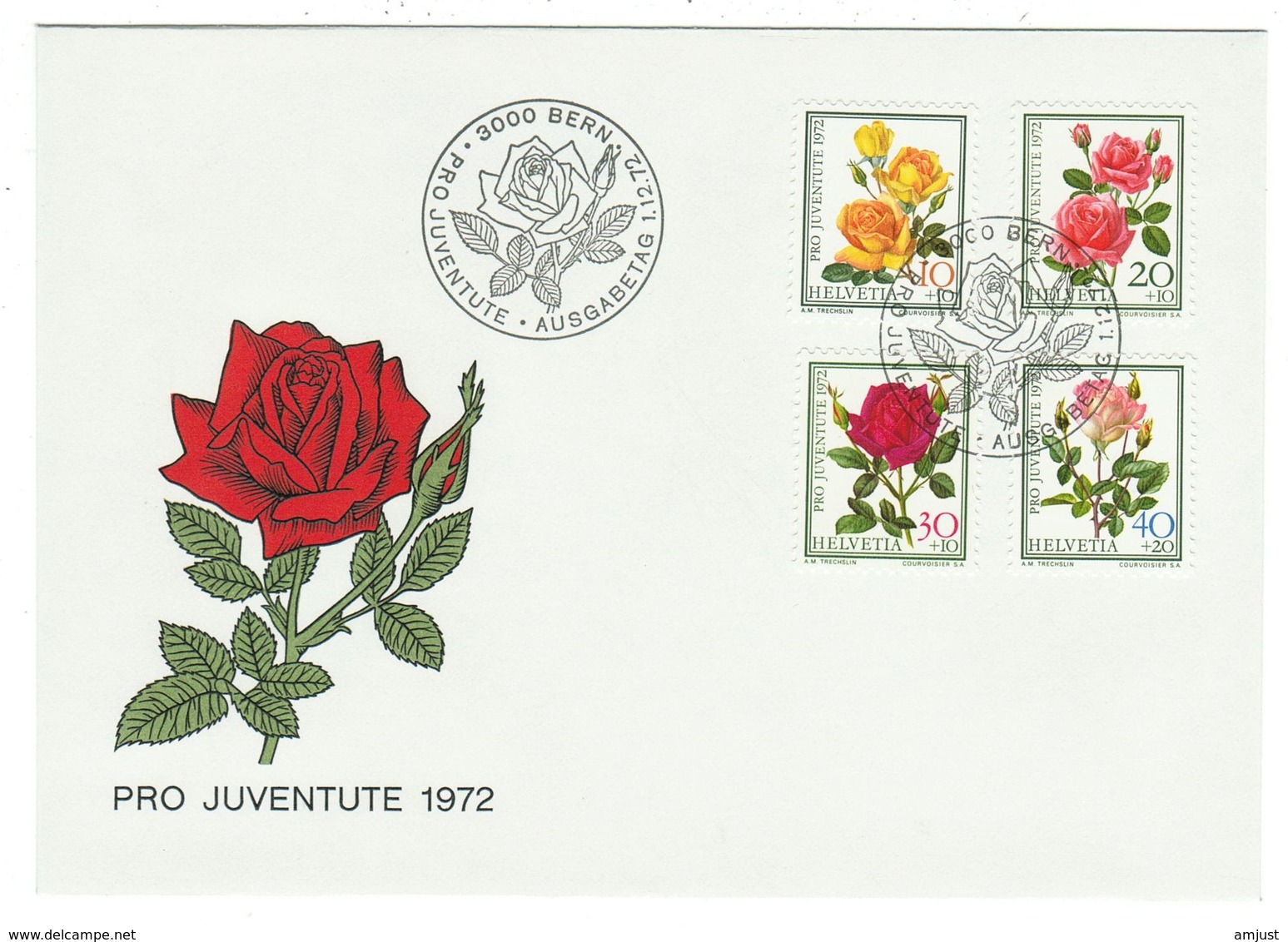 Suisse // Pro- Juventute / FDC / Lettre 1er Jour Série 1972 - Lettres & Documents