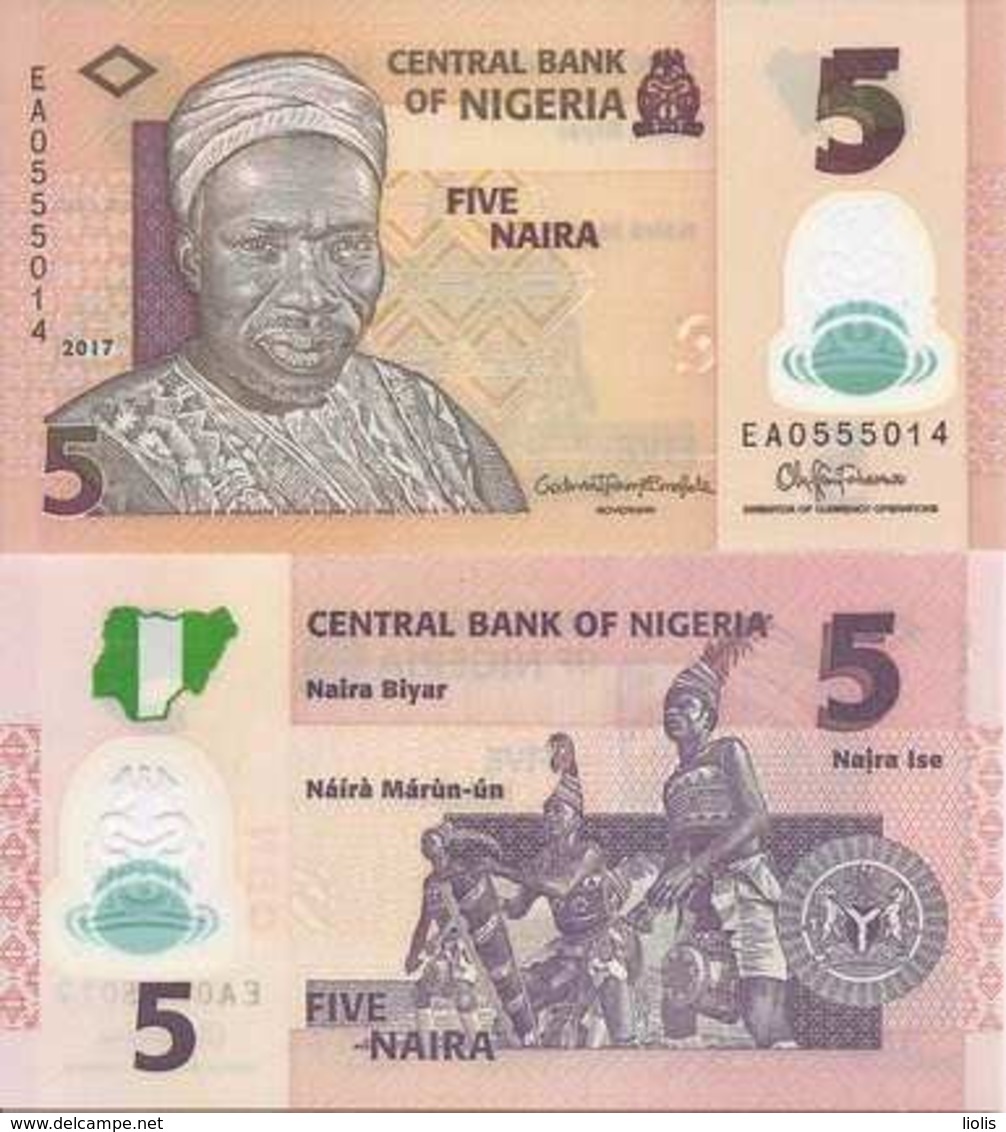 Nigeria  New   5 Naira  2017  UNC - Nigeria