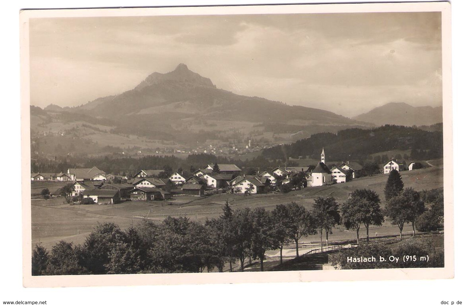 Deutschland - Haslach Bei Oy - Allgäu Mit Grünten - Alte Ortsansicht - Haslach