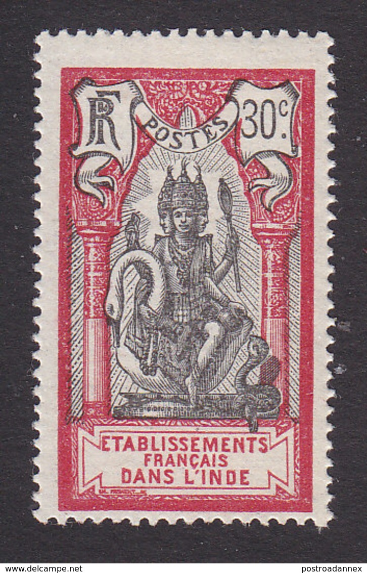 French India, Scott #39, Mint Hinged, Brahma, Issued 1914 - Unused Stamps