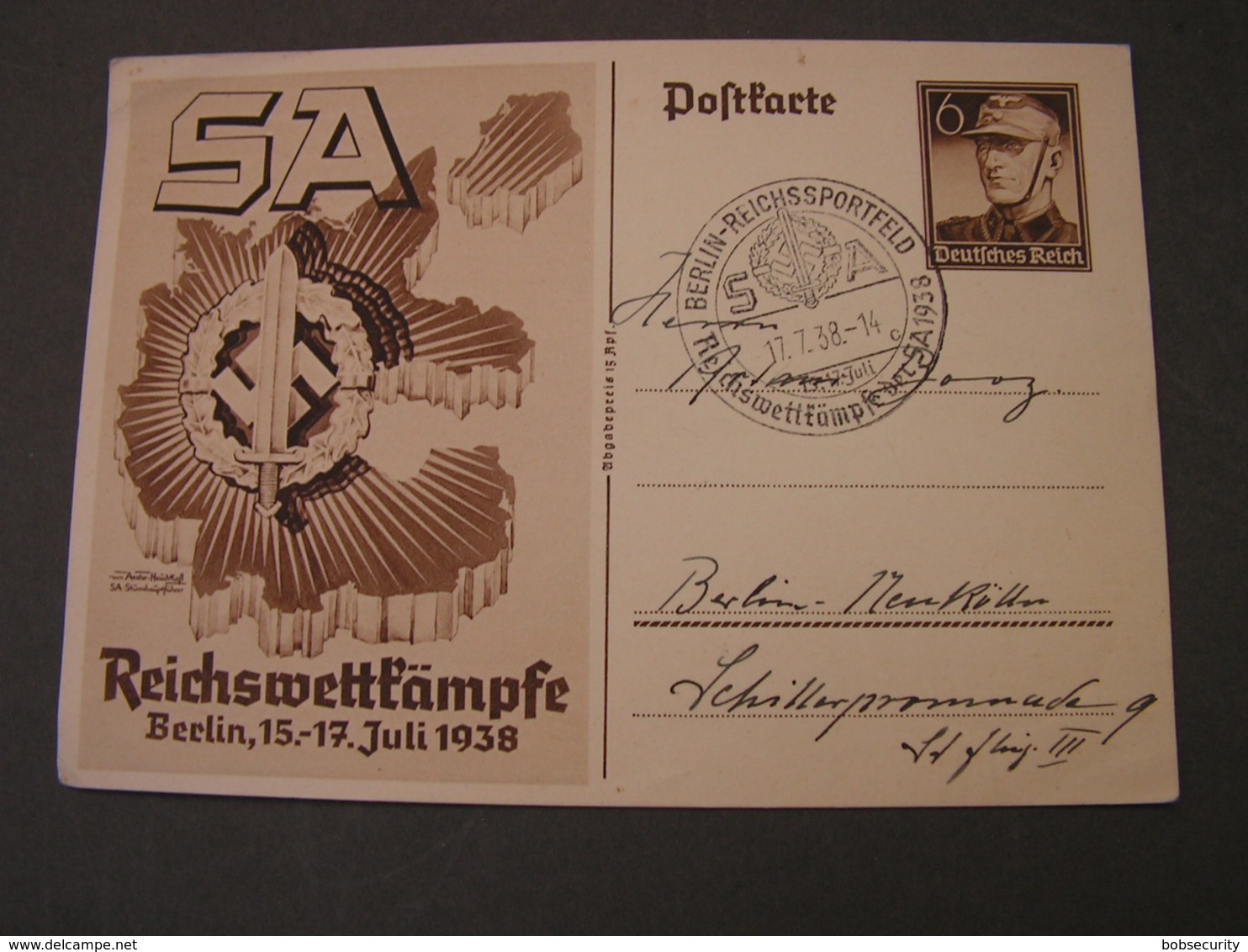 DR Bildkarte 1937  SST Reichssportfeld - Altri & Non Classificati