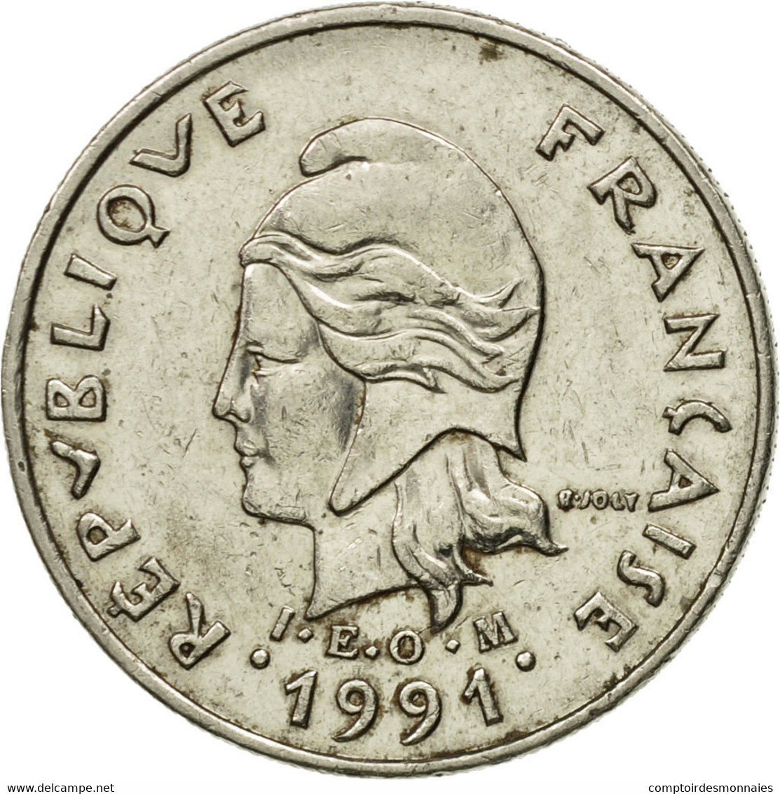 Monnaie, Nouvelle-Calédonie, 10 Francs, 1991, Paris, TTB, Nickel, KM:11 - Neu-Kaledonien