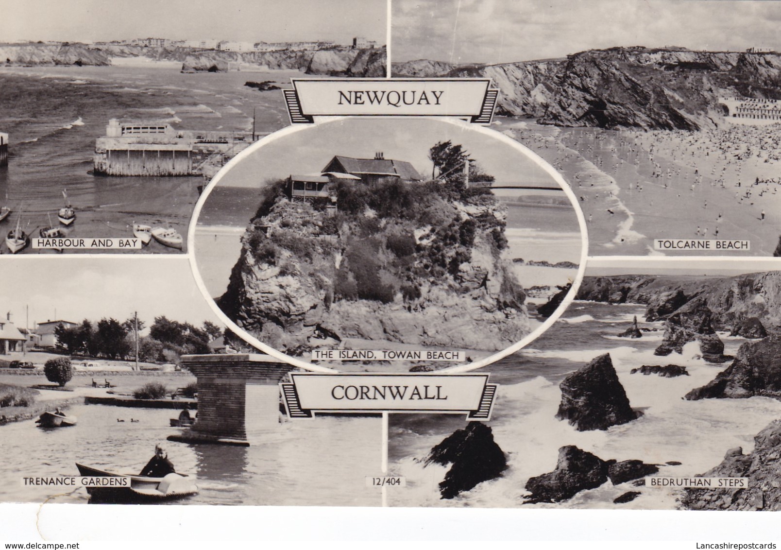 Postcard Newquay Cornwall Multiview RP By Verland Views My Ref  B12373 - Newquay