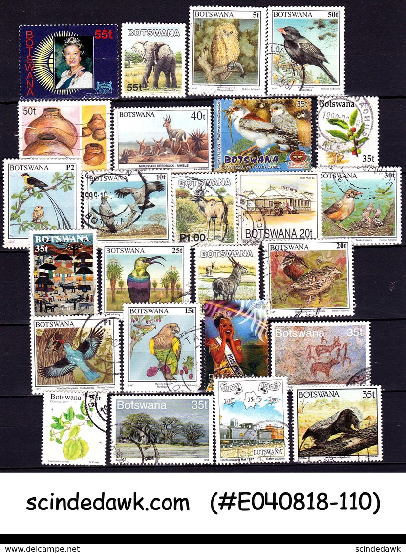 BOTSWANA - SELECTED STAMPS - 25V DIFFERENT - USED - Botswana (1966-...)