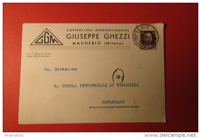 CARTOLINA GIUSEPPE GHEZZI COSTRUZIONI AEROMECCANICHE    E 1094 - Altri & Non Classificati