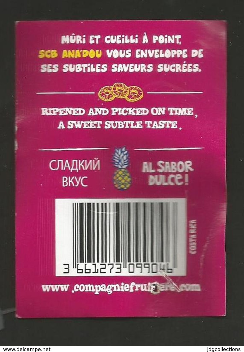 # PINEAPPLE ANADOU AL SABOR DULCE COSTA RICA SIZE 9 Fruit Tag Balise Etiqueta Anhanger Ananas Pina - Fruits & Vegetables