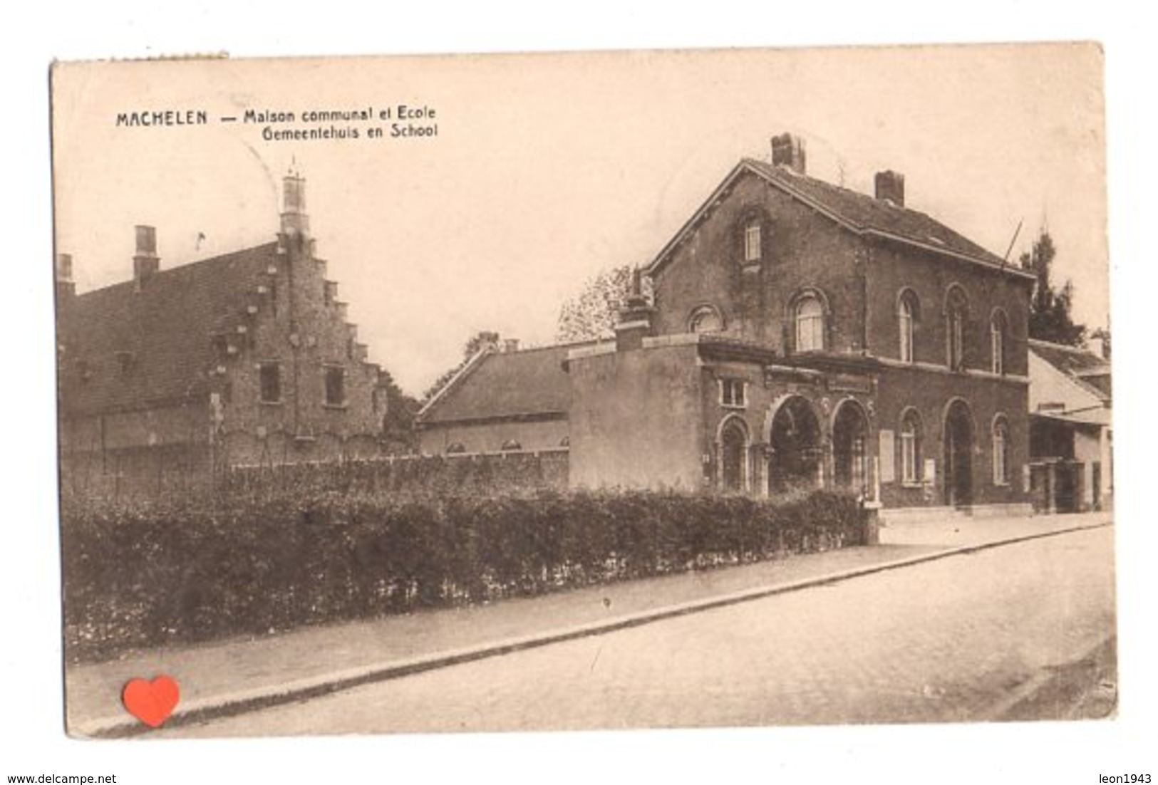 22926-LE-BELGIQUE-MACHELEN-Maison Communale Et Ecole - Machelen