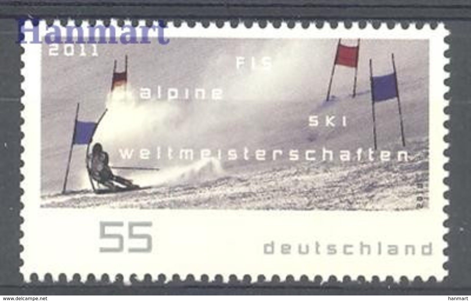 Germany - Federal Republic 2010 Mi 2834 MNH ( ZE5 GRM2834 ) - Skiing