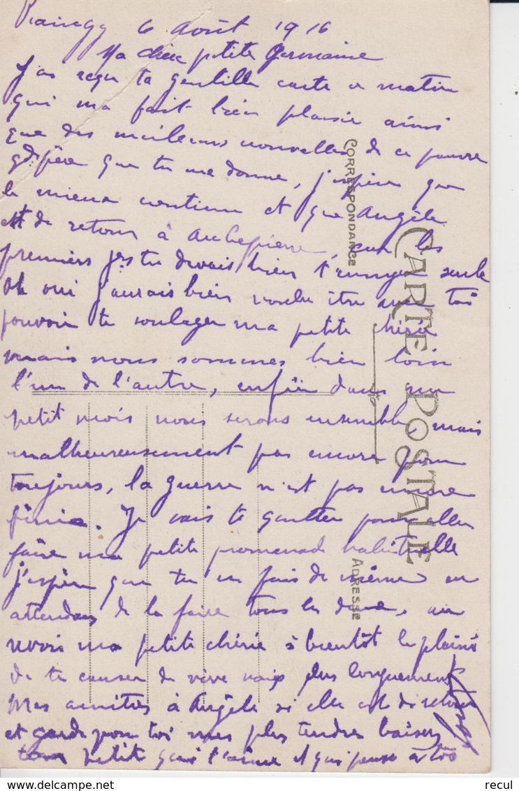 NIEVRE - LEGENDE DE SAINT SAULGE - 5 -  Le Rouleau  ( - Carte écrite En 1916 ) - Autres & Non Classés