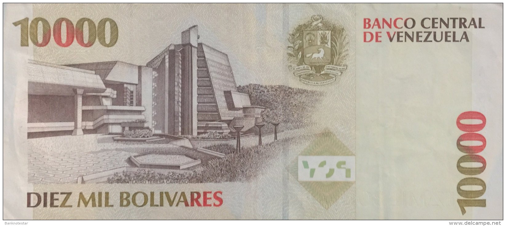 Venezuela 10.000 Bolivares, P-81 (10.2.1998) - Very Fine - Venezuela