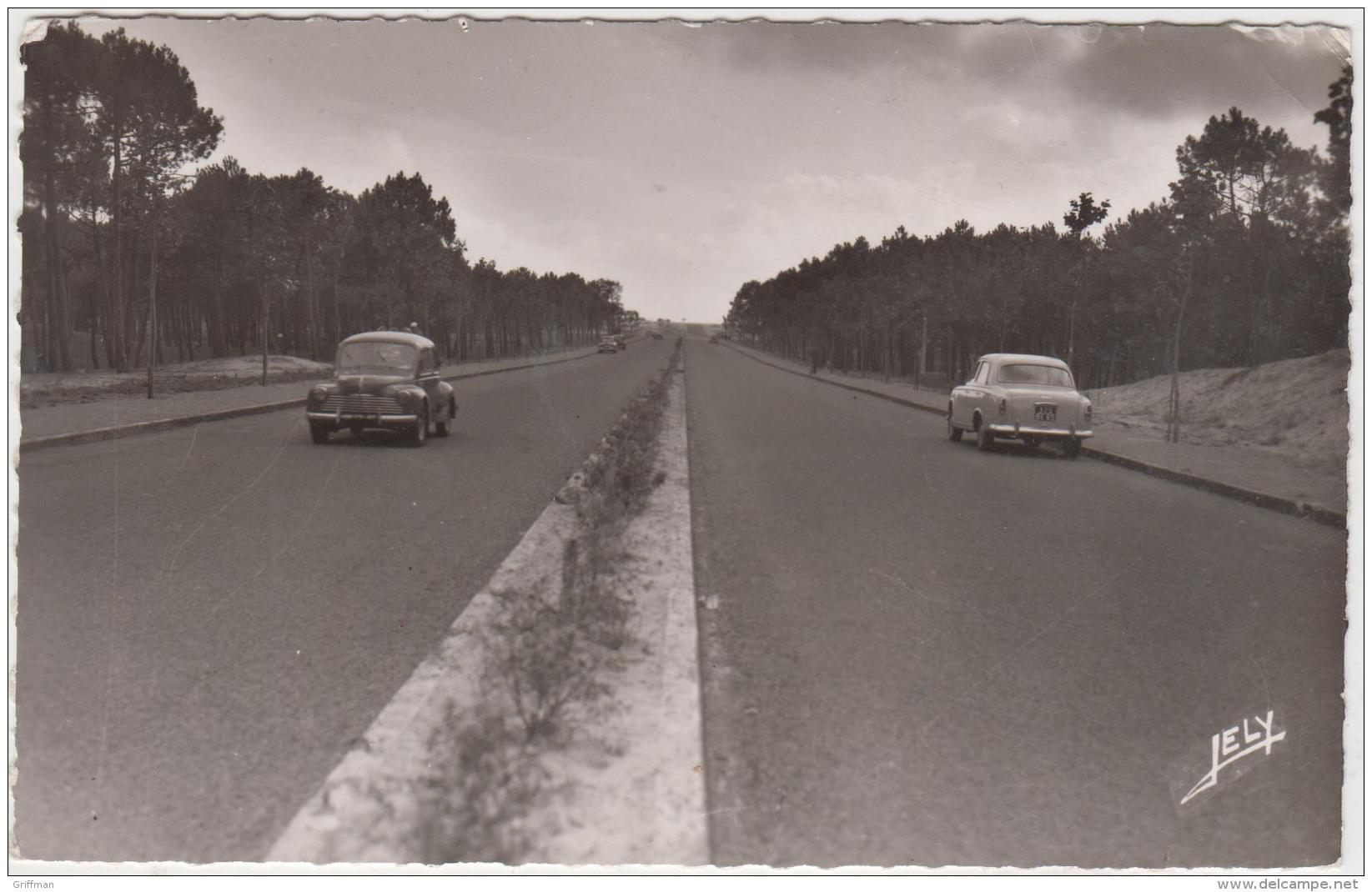 SAINT JEAN DE MONTS BOULEVARD DE L'OCEAN 4CV RENAULT 403 PEUGEOT CPSM 9X14 1957 TBE - Saint Jean De Monts